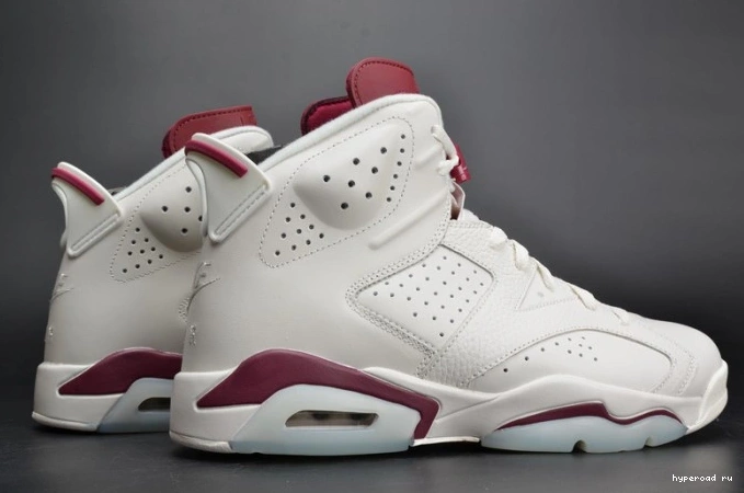 Retro 384664-116 white Jordan 6 Maroon Air 1205